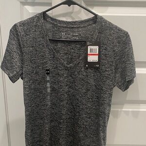 Under Armour Charcoal Heather V-Neck Tee